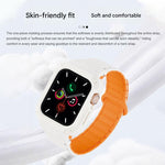 Bracelet de montre en silicone avec boucle magnétique inversée en TPU intégré, pour Apple Watch 45mm / 44mm, pour Apple Watch 41mm / 40mm