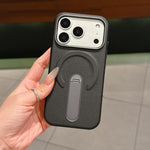 Coque de Téléphone Magnétique Invisible en PC et Cuir Vegan, Pour iPhone 17 Pro Max, Pour iPhone 17 Pro