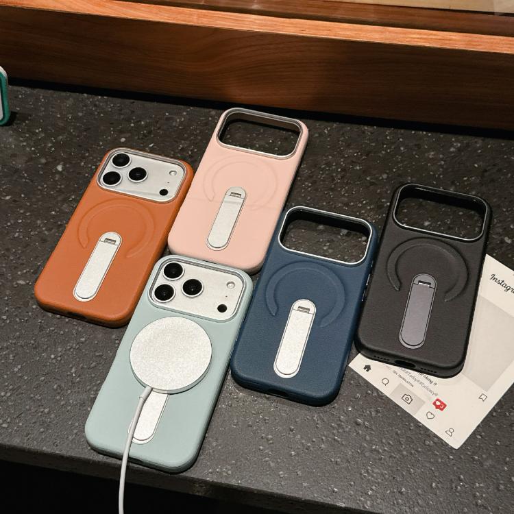 Coque de Téléphone Magnétique Invisible en PC et Cuir Vegan, Pour iPhone 17 Pro Max, Pour iPhone 17 Pro