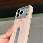 Coque de Téléphone Magnétique Invisible en PC et Cuir Vegan, Pour iPhone 17 Pro Max, Pour iPhone 17 Pro