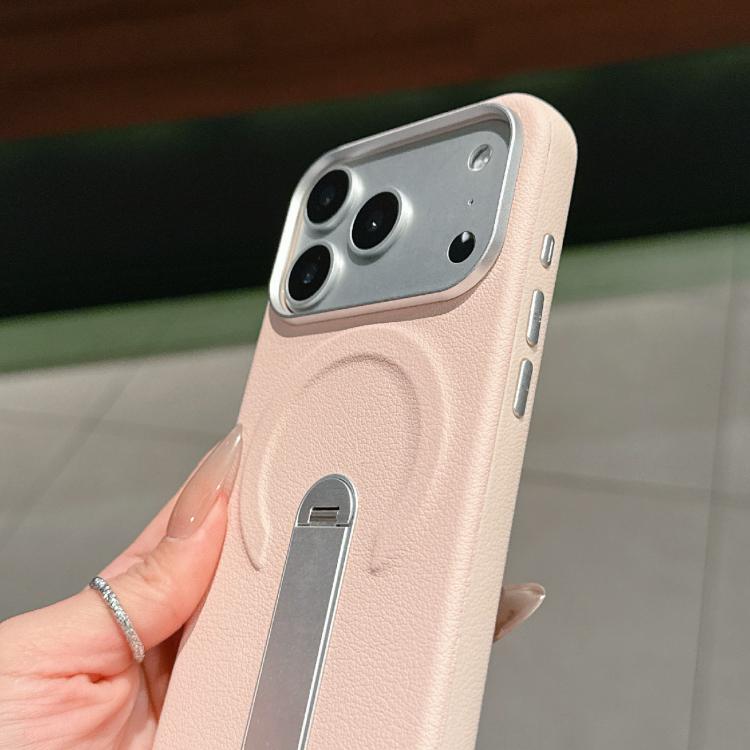 Coque de Téléphone Magnétique Invisible en PC et Cuir Vegan, Pour iPhone 17 Pro Max, Pour iPhone 17 Pro