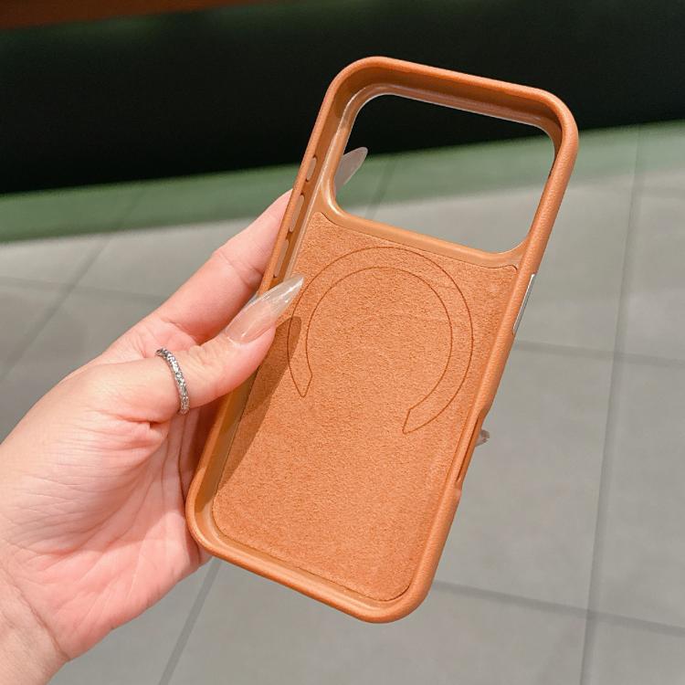 Coque de Téléphone Magnétique Invisible en PC et Cuir Vegan, Pour iPhone 17 Pro Max, Pour iPhone 17 Pro