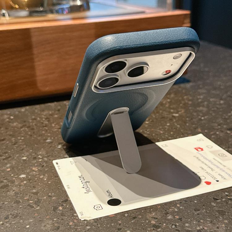 Coque de Téléphone Magnétique Invisible en PC et Cuir Vegan, Pour iPhone 17 Pro Max, Pour iPhone 17 Pro