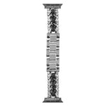 Bracelet de montre en cuir végétalien serti de diamants, pour Apple Watch 46mm / 49mm / 45mm / 44mm, pour Apple Watch 42mm / 41mm / 40mm / 38mm