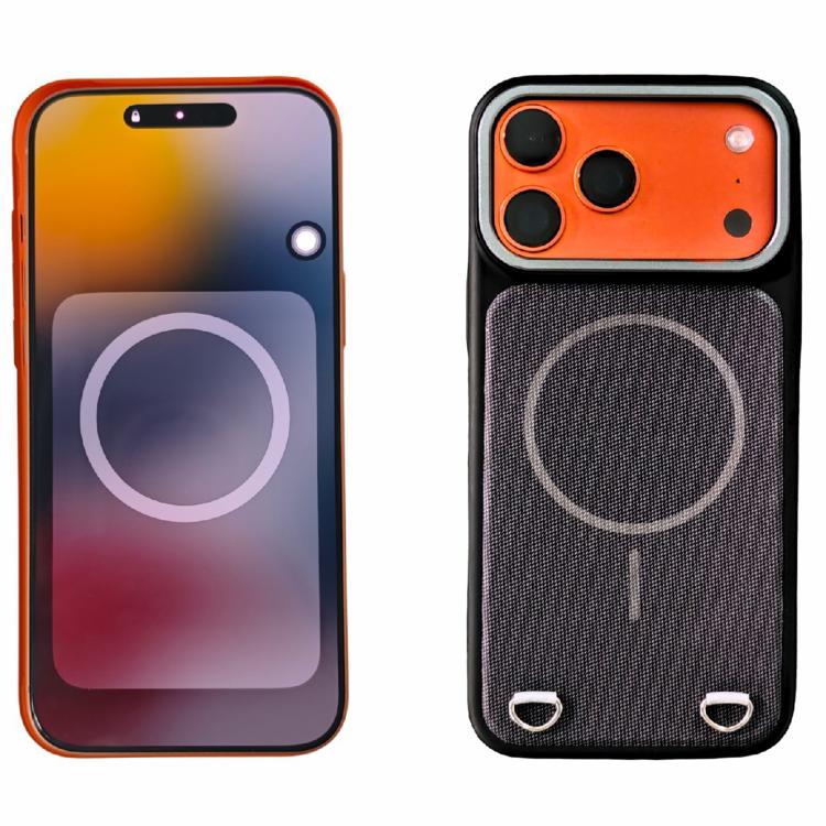 Étui de téléphone magnétique en tissu technologique et PC sensation peau, pour iPhone 17 Pro Max, pour iPhone 17 Pro