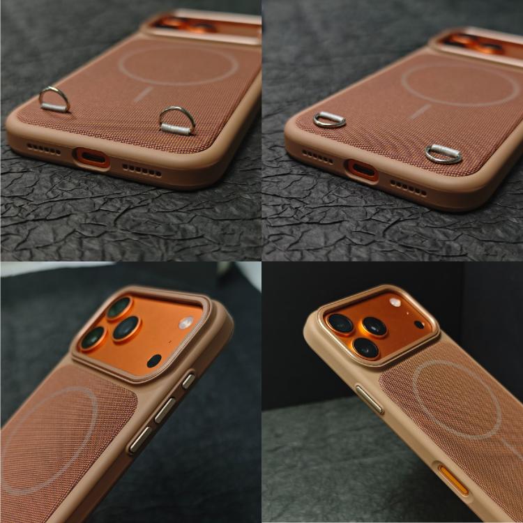 Étui de téléphone magnétique en tissu technologique et PC sensation peau, pour iPhone 17 Pro Max, pour iPhone 17 Pro