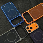Étui de téléphone magnétique en tissu technologique et PC sensation peau, pour iPhone 17 Pro Max, pour iPhone 17 Pro