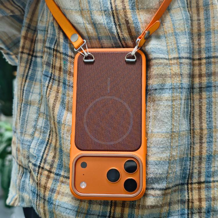 Étui de téléphone magnétique en tissu technologique et PC sensation peau, pour iPhone 17 Pro Max, pour iPhone 17 Pro
