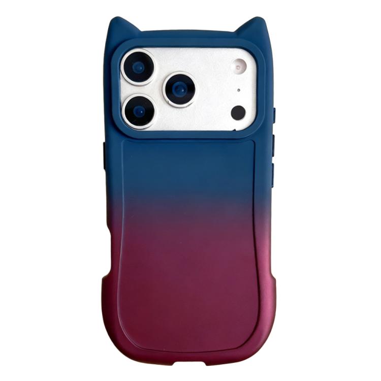 Coque de téléphone en TPU avec oreilles de chat dégradées, Pour iPhone 17 Pro Max, Pour iPhone 17 Pro, Pour iPhone 17, Pour iPhone 16 Pro Max, Pour iPhone 16 Pro, Pour iPhone 16 Plus, Pour iPhone 16, Pour iPhone 15 Pro Max, Pour iPhone 15 Pro