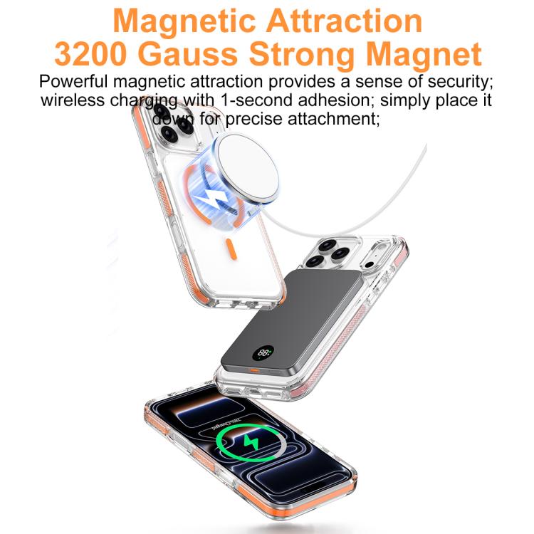 Coque de téléphone hybride TPU magnétique Ice Armor, Pour iPhone 17 Pro Max, Pour iPhone 17 Pro, Pour iPhone Air