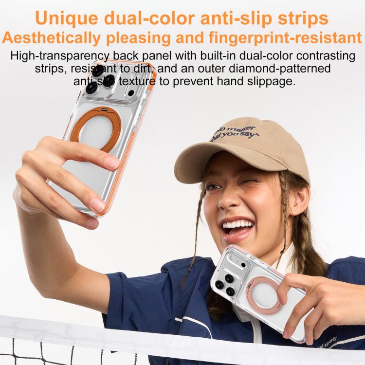 Étui de téléphone hybride PC et TPU Ice Armor avec support magnétique rotatif, pour iPhone 17 Pro Max, pour iPhone 17 Pro, pour iPhone Air
