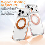 Étui de téléphone hybride PC et TPU Ice Armor avec support magnétique rotatif, pour iPhone 17 Pro Max, pour iPhone 17 Pro, pour iPhone Air