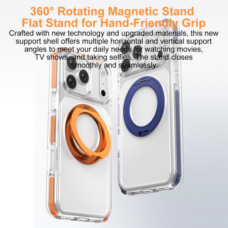 Étui de téléphone hybride PC et TPU Ice Armor avec support magnétique rotatif, pour iPhone 17 Pro Max, pour iPhone 17 Pro, pour iPhone Air