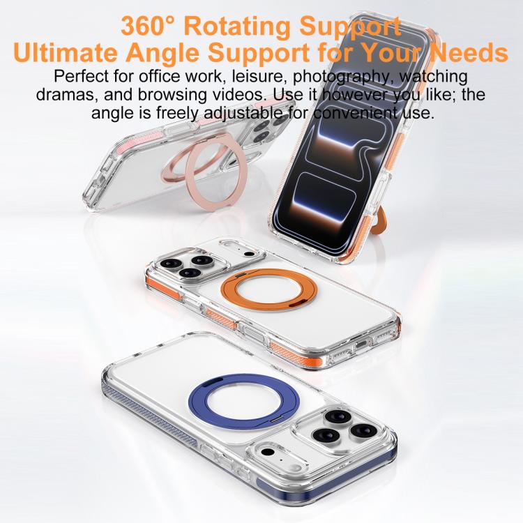 Étui de téléphone hybride PC et TPU Ice Armor avec support magnétique rotatif, pour iPhone 17 Pro Max, pour iPhone 17 Pro, pour iPhone Air