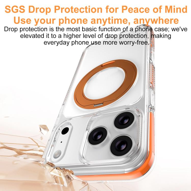Étui de téléphone hybride PC et TPU Ice Armor avec support magnétique rotatif, pour iPhone 17 Pro Max, pour iPhone 17 Pro, pour iPhone Air