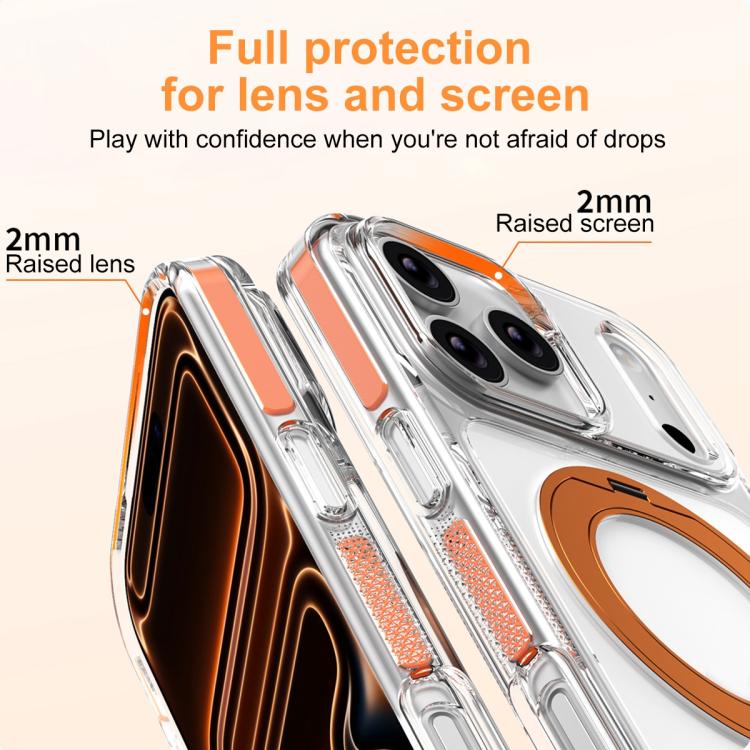 Étui de téléphone hybride PC et TPU Ice Armor avec support magnétique rotatif, pour iPhone 17 Pro Max, pour iPhone 17 Pro, pour iPhone Air