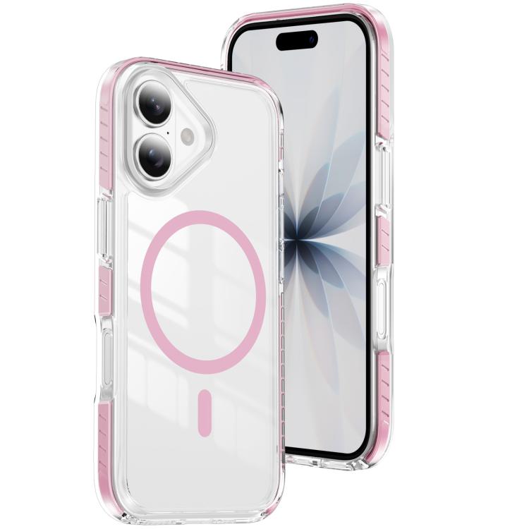Étui de téléphone hybride en acrylique et TPU magnétique transparent Crystal Shield, pour iPhone 17 Pro Max, pour iPhone 17 Pro, pour iPhone 17, pour iPhone Air, pour iPhone 16 Pro Max, pour iPhone 16 Pro