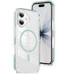 Étui de téléphone hybride en acrylique et TPU magnétique transparent Crystal Shield, pour iPhone 17 Pro Max, pour iPhone 17 Pro, pour iPhone 17, pour iPhone Air, pour iPhone 16 Pro Max, pour iPhone 16 Pro