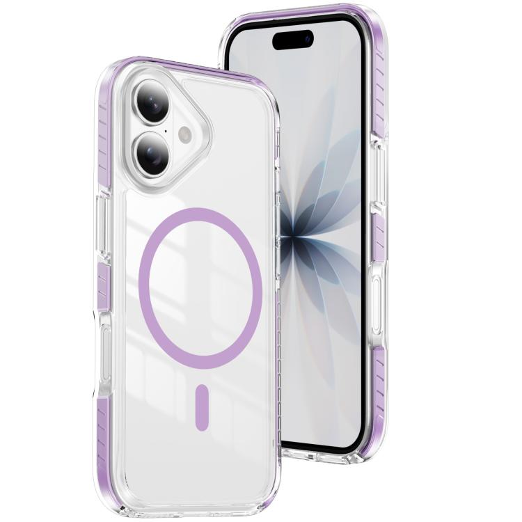 Étui de téléphone hybride en acrylique et TPU magnétique transparent Crystal Shield, pour iPhone 17 Pro Max, pour iPhone 17 Pro, pour iPhone 17, pour iPhone Air, pour iPhone 16 Pro Max, pour iPhone 16 Pro
