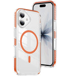 Étui de téléphone hybride en acrylique et TPU magnétique transparent Crystal Shield, pour iPhone 17 Pro Max, pour iPhone 17 Pro, pour iPhone 17, pour iPhone Air, pour iPhone 16 Pro Max, pour iPhone 16 Pro