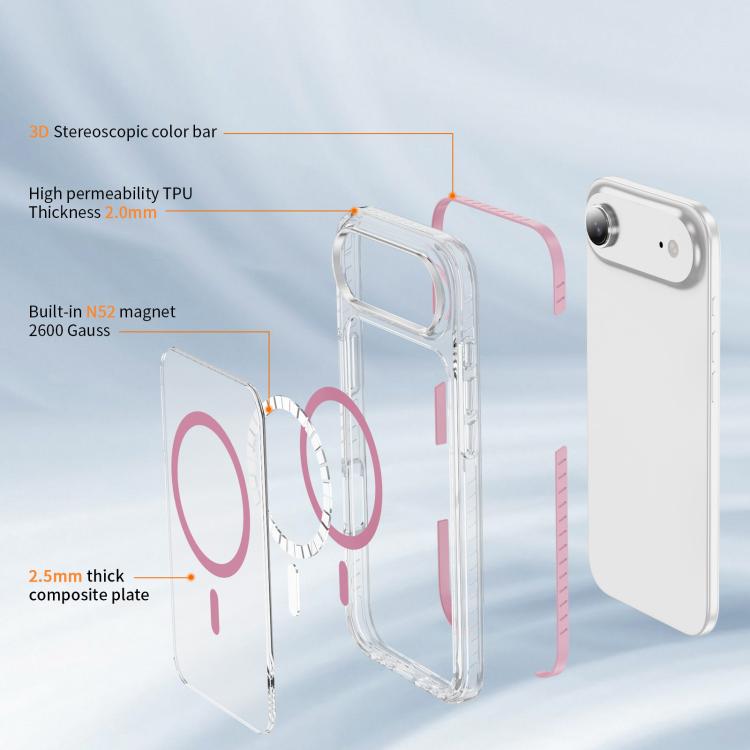 Coque de téléphone hybride en acrylique magnétique transparent Crystal Shield, pour iPhone 16 Plus, pour iPhone 16, pour iPhone 15 Pro Max, pour iPhone 15 Pro, pour iPhone 15 Plus, pour iPhone 15