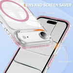 Coque de téléphone hybride en acrylique magnétique transparent Crystal Shield, pour iPhone 16 Plus, pour iPhone 16, pour iPhone 15 Pro Max, pour iPhone 15 Pro, pour iPhone 15 Plus, pour iPhone 15