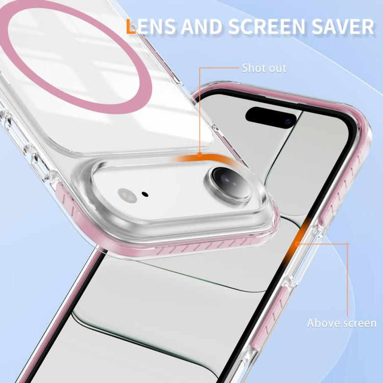 Coque de téléphone hybride en acrylique magnétique transparent Crystal Shield, pour iPhone 16 Plus, pour iPhone 16, pour iPhone 15 Pro Max, pour iPhone 15 Pro, pour iPhone 15 Plus, pour iPhone 15
