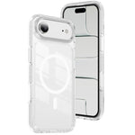 Coque de téléphone hybride en acrylique magnétique transparent Crystal Shield, pour iPhone 16 Plus, pour iPhone 16, pour iPhone 15 Pro Max, pour iPhone 15 Pro, pour iPhone 15 Plus, pour iPhone 15