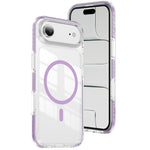 Coque de téléphone hybride en acrylique magnétique transparent Crystal Shield, pour iPhone 16 Plus, pour iPhone 16, pour iPhone 15 Pro Max, pour iPhone 15 Pro, pour iPhone 15 Plus, pour iPhone 15