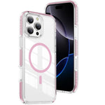 Étui de téléphone hybride en acrylique et TPU magnétique transparent Crystal Shield, pour iPhone 17 Pro Max, pour iPhone 17 Pro, pour iPhone 17, pour iPhone Air, pour iPhone 16 Pro Max, pour iPhone 16 Pro