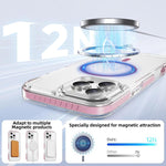 Coque de téléphone hybride en acrylique magnétique transparent Crystal Shield, pour iPhone 16 Plus, pour iPhone 16, pour iPhone 15 Pro Max, pour iPhone 15 Pro, pour iPhone 15 Plus, pour iPhone 15