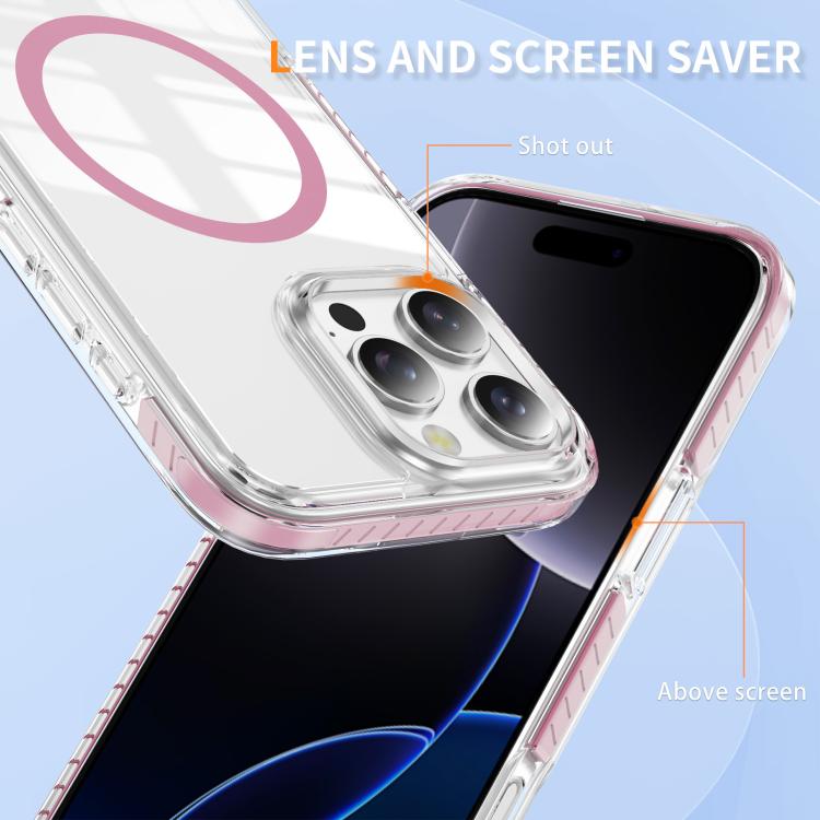 Coque de téléphone hybride en acrylique magnétique transparent Crystal Shield, pour iPhone 16 Plus, pour iPhone 16, pour iPhone 15 Pro Max, pour iPhone 15 Pro, pour iPhone 15 Plus, pour iPhone 15