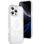 Étui de téléphone hybride en acrylique et TPU magnétique transparent Crystal Shield, pour iPhone 17 Pro Max, pour iPhone 17 Pro, pour iPhone 17, pour iPhone Air, pour iPhone 16 Pro Max, pour iPhone 16 Pro