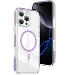 Étui de téléphone hybride en acrylique et TPU magnétique transparent Crystal Shield, pour iPhone 17 Pro Max, pour iPhone 17 Pro, pour iPhone 17, pour iPhone Air, pour iPhone 16 Pro Max, pour iPhone 16 Pro