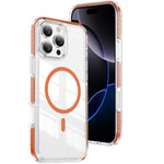 Étui de téléphone hybride en acrylique et TPU magnétique transparent Crystal Shield, pour iPhone 17 Pro Max, pour iPhone 17 Pro, pour iPhone 17, pour iPhone Air, pour iPhone 16 Pro Max, pour iPhone 16 Pro