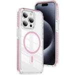 Coque de téléphone hybride TPU en acrylique magnétique transparent Crystal Shield, Pour iPhone 14 Plus, Pour iPhone 14 / 13, Pour iPhone 14 Pro, Pour iPhone 14 Pro Max, Pour iPhone 13 Pro Max, Pour iPhone 13 Pro