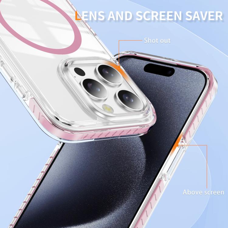 Coque de téléphone hybride TPU en acrylique magnétique transparent Crystal Shield, Pour iPhone 14 Plus, Pour iPhone 14 / 13, Pour iPhone 14 Pro, Pour iPhone 14 Pro Max, Pour iPhone 13 Pro Max, Pour iPhone 13 Pro