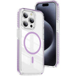 Coque de téléphone hybride TPU en acrylique magnétique transparent Crystal Shield, Pour iPhone 14 Plus, Pour iPhone 14 / 13, Pour iPhone 14 Pro, Pour iPhone 14 Pro Max, Pour iPhone 13 Pro Max, Pour iPhone 13 Pro