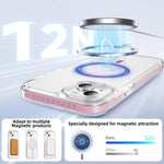 Coque de téléphone hybride TPU en acrylique magnétique transparent Crystal Shield, Pour iPhone 14 Plus, Pour iPhone 14 / 13, Pour iPhone 14 Pro, Pour iPhone 14 Pro Max, Pour iPhone 13 Pro Max, Pour iPhone 13 Pro