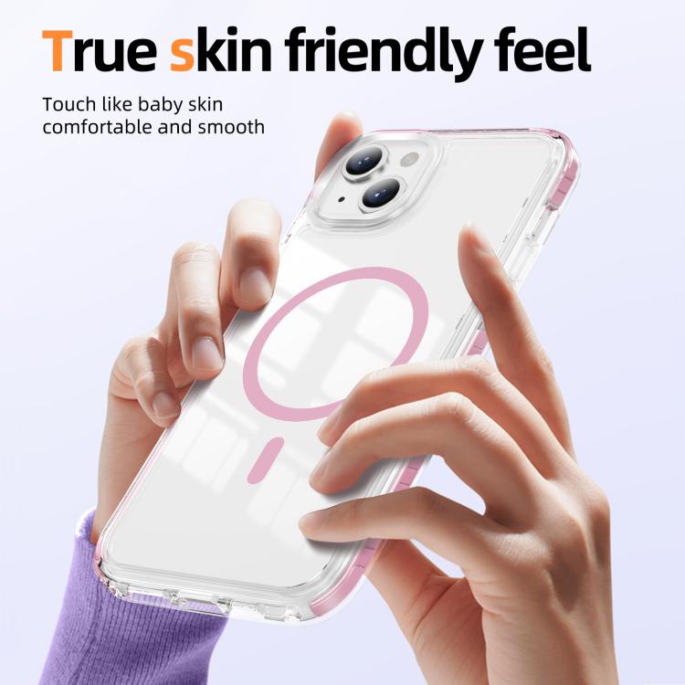 Coque de téléphone hybride TPU en acrylique magnétique transparent Crystal Shield, Pour iPhone 14 Plus, Pour iPhone 14 / 13, Pour iPhone 14 Pro, Pour iPhone 14 Pro Max, Pour iPhone 13 Pro Max, Pour iPhone 13 Pro