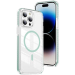 Coque de téléphone hybride TPU en acrylique magnétique transparent Crystal Shield, Pour iPhone 14 Plus, Pour iPhone 14 / 13, Pour iPhone 14 Pro, Pour iPhone 14 Pro Max, Pour iPhone 13 Pro Max, Pour iPhone 13 Pro
