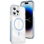 Coque de téléphone hybride TPU en acrylique magnétique transparent Crystal Shield, Pour iPhone 14 Plus, Pour iPhone 14 / 13, Pour iPhone 14 Pro, Pour iPhone 14 Pro Max, Pour iPhone 13 Pro Max, Pour iPhone 13 Pro