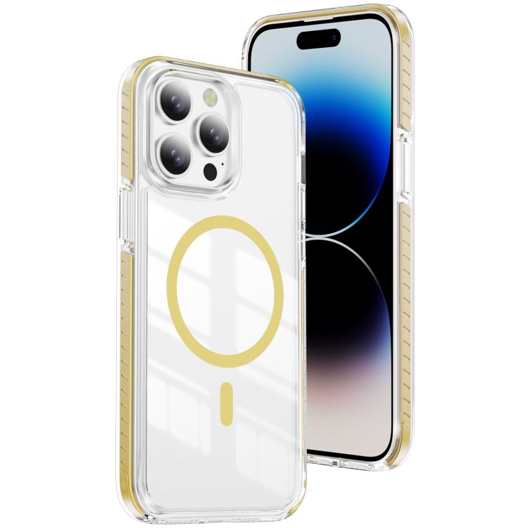 Coque de téléphone hybride TPU en acrylique magnétique transparent Crystal Shield, Pour iPhone 14 Plus, Pour iPhone 14 / 13, Pour iPhone 14 Pro, Pour iPhone 14 Pro Max, Pour iPhone 13 Pro Max, Pour iPhone 13 Pro