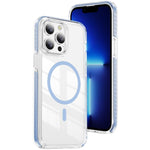 Coque de téléphone hybride TPU en acrylique magnétique transparent Crystal Shield, Pour iPhone 14 Plus, Pour iPhone 14 / 13, Pour iPhone 14 Pro, Pour iPhone 14 Pro Max, Pour iPhone 13 Pro Max, Pour iPhone 13 Pro