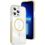 Coque de téléphone hybride TPU en acrylique magnétique transparent Crystal Shield, Pour iPhone 14 Plus, Pour iPhone 14 / 13, Pour iPhone 14 Pro, Pour iPhone 14 Pro Max, Pour iPhone 13 Pro Max, Pour iPhone 13 Pro