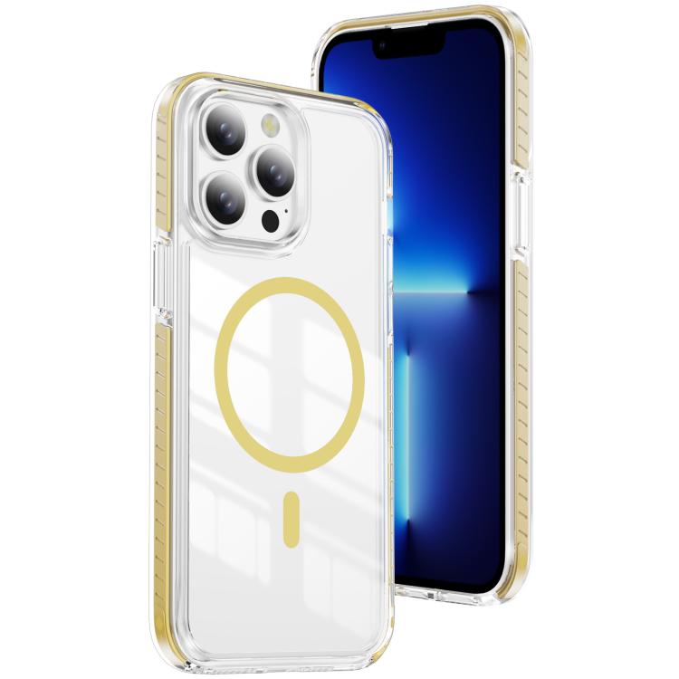 Coque de téléphone hybride TPU en acrylique magnétique transparent Crystal Shield, Pour iPhone 14 Plus, Pour iPhone 14 / 13, Pour iPhone 14 Pro, Pour iPhone 14 Pro Max, Pour iPhone 13 Pro Max, Pour iPhone 13 Pro
