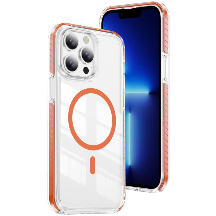 Coque de téléphone hybride TPU en acrylique magnétique transparent Crystal Shield, Pour iPhone 14 Plus, Pour iPhone 14 / 13, Pour iPhone 14 Pro, Pour iPhone 14 Pro Max, Pour iPhone 13 Pro Max, Pour iPhone 13 Pro