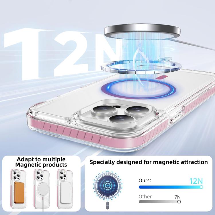 Coque de téléphone hybride en acrylique magnétique transparent Crystal Shield, pour iPhone 12 / 12 Pro, pour iPhone 12 Pro Max