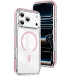 Étui de téléphone hybride en acrylique et TPU magnétique transparent Crystal Shield, pour iPhone 17 Pro Max, pour iPhone 17 Pro, pour iPhone 17, pour iPhone Air, pour iPhone 16 Pro Max, pour iPhone 16 Pro