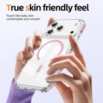 Étui de téléphone hybride en acrylique et TPU magnétique transparent Crystal Shield, pour iPhone 17 Pro Max, pour iPhone 17 Pro, pour iPhone 17, pour iPhone Air, pour iPhone 16 Pro Max, pour iPhone 16 Pro